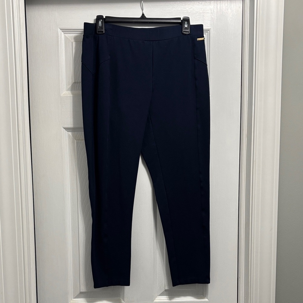 Ellen Tracy Navy Skinny Ponte Pants